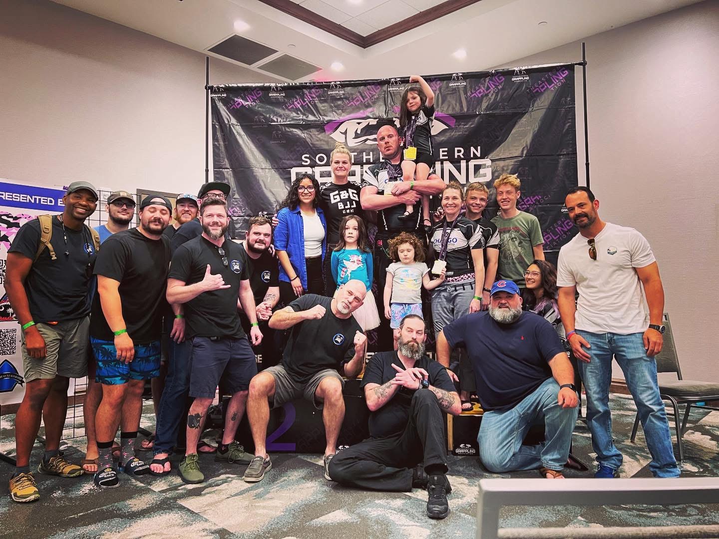 Chango BJJ team at a competition in Summerville SC